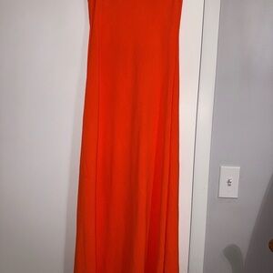 See You Monday Bold Orange Dress